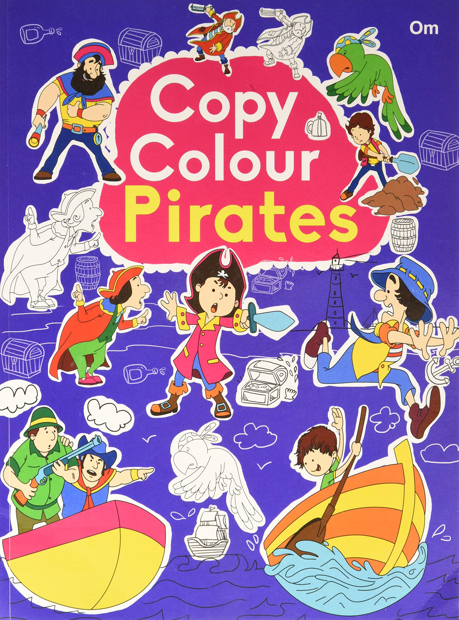 Colouring Book : Copy Colour Pirates (Colouring Book For Kids)