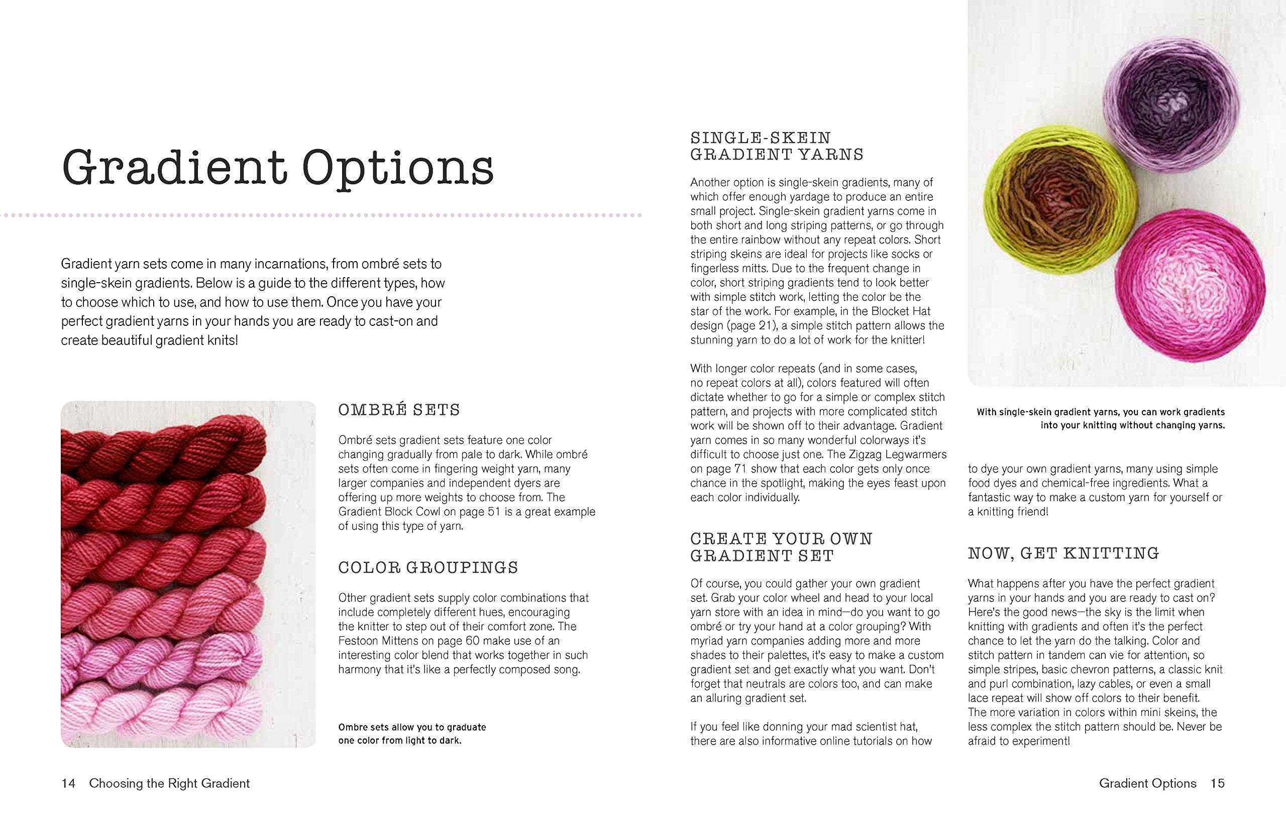 Gradient Knits: 10 Lessons and Projects Using Ombre, Stranded Colorwork, SlipStitch, and Texture,Used