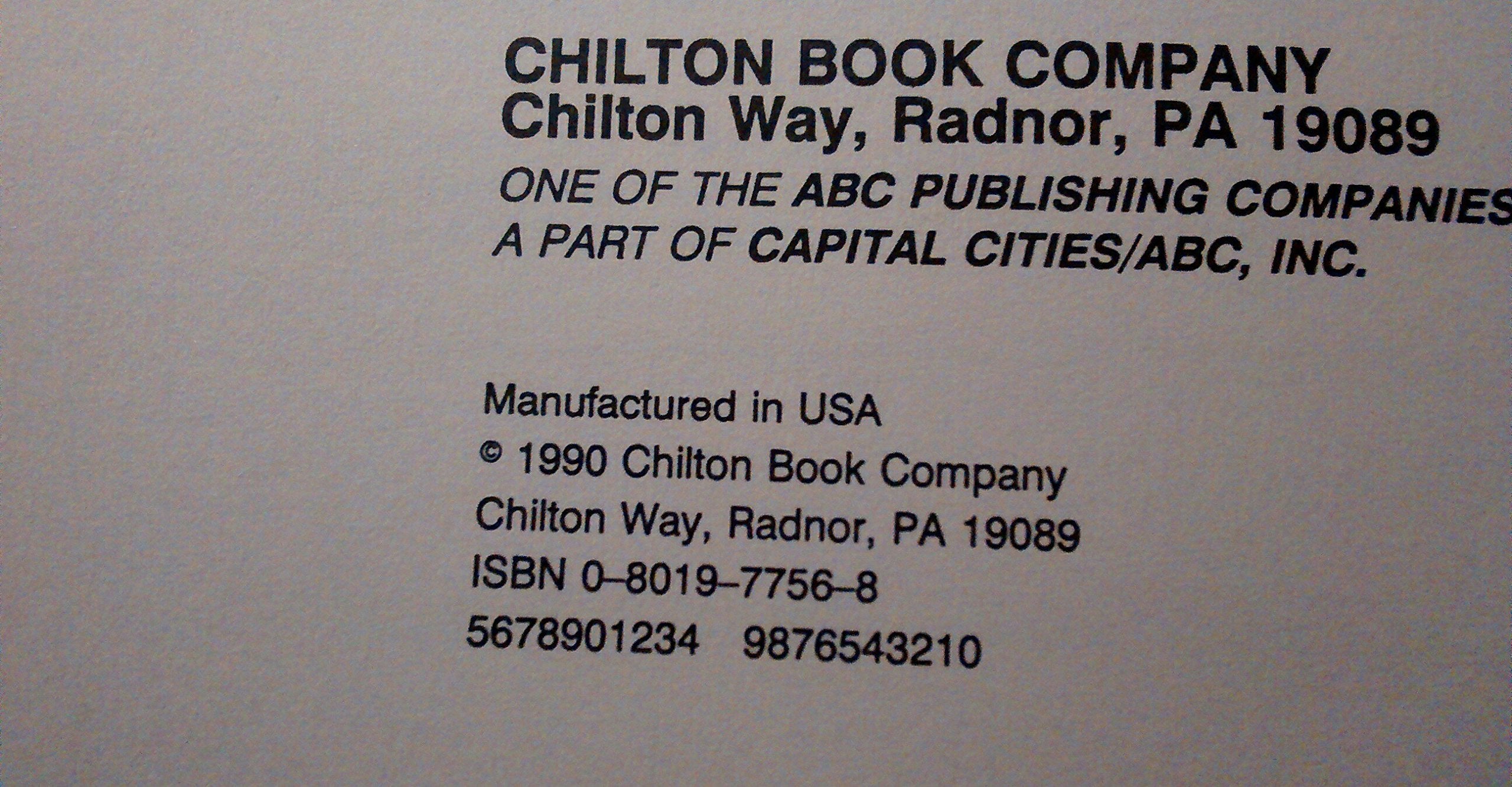 Chilton's Guide to Emission Diagnosis TuneUp and Vacuum Diagrams 198486 Domestic Cars (Automobile Repair and Maintenance Serie,Used