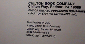 Chilton's Guide to Emission Diagnosis TuneUp and Vacuum Diagrams 198486 Domestic Cars (Automobile Repair and Maintenance Serie,Used
