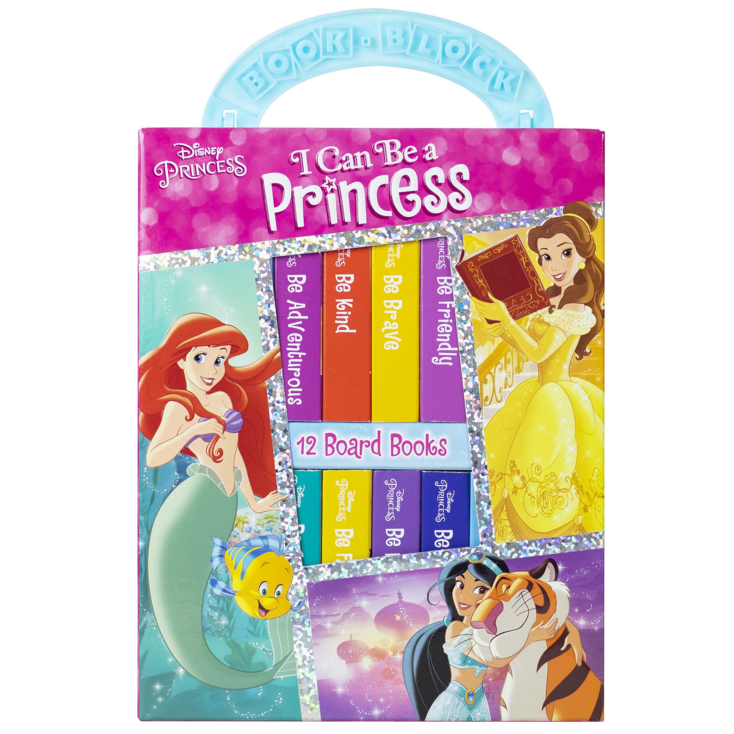 Disney Princess  I Can Be Princess My First Library Board Book Block 12Book Set  PI Kids,Used
