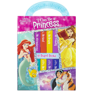 Disney Princess  I Can Be Princess My First Library Board Book Block 12Book Set  PI Kids,Used