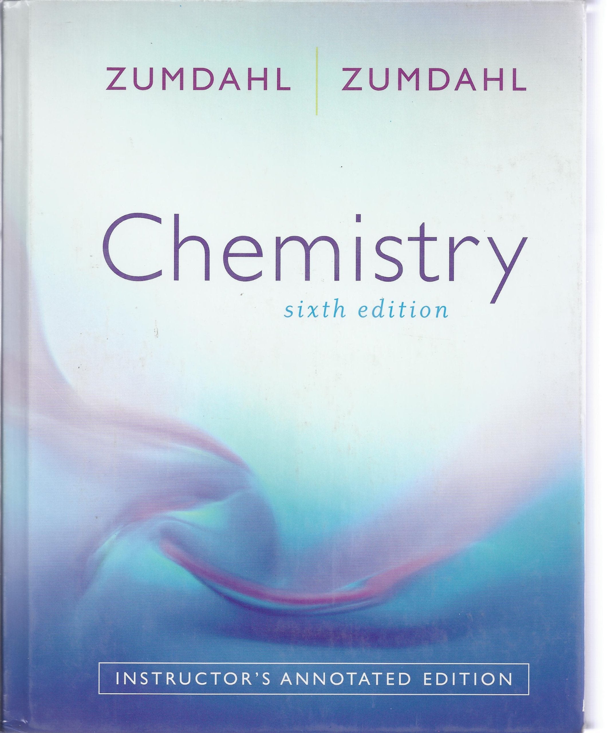 Chemistry, Instructor's Annotated Edition,New