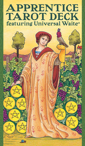 Apprentice Tarot Deck: 78 Cards for Beginners featuring Universal Waite with Tarot Meanings & Keywords for Easy Learning, Colorf,New