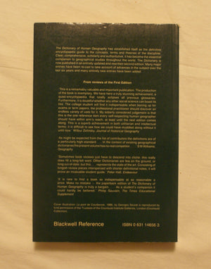 Dictionary of Human Geography,Used