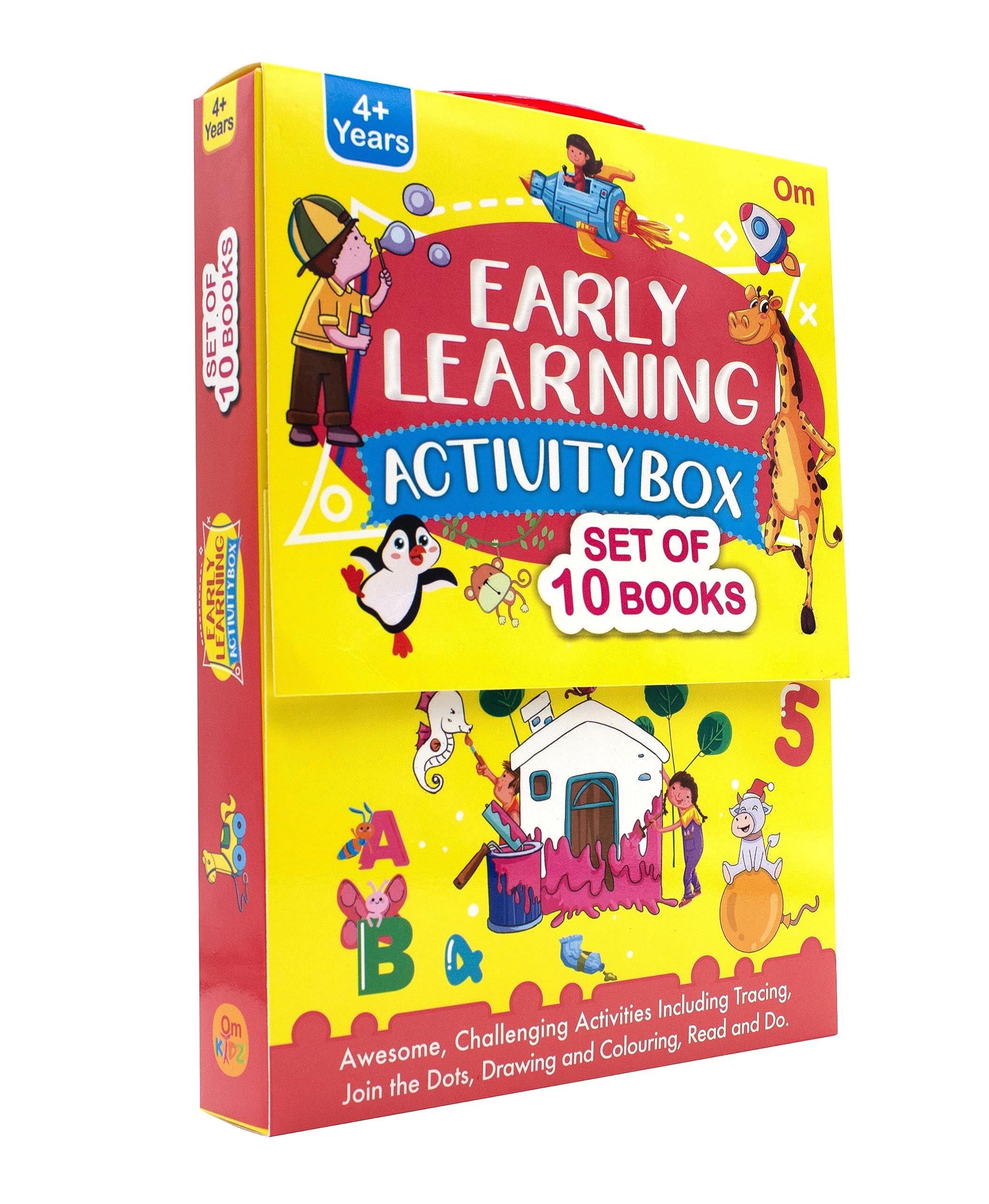 Activity Book: Early Learning Activity Box - Set Of 10 Books - My First Book Of Abc, Numbers, Shapes, Fun Activities, Thinking Skills, Colours And Many More