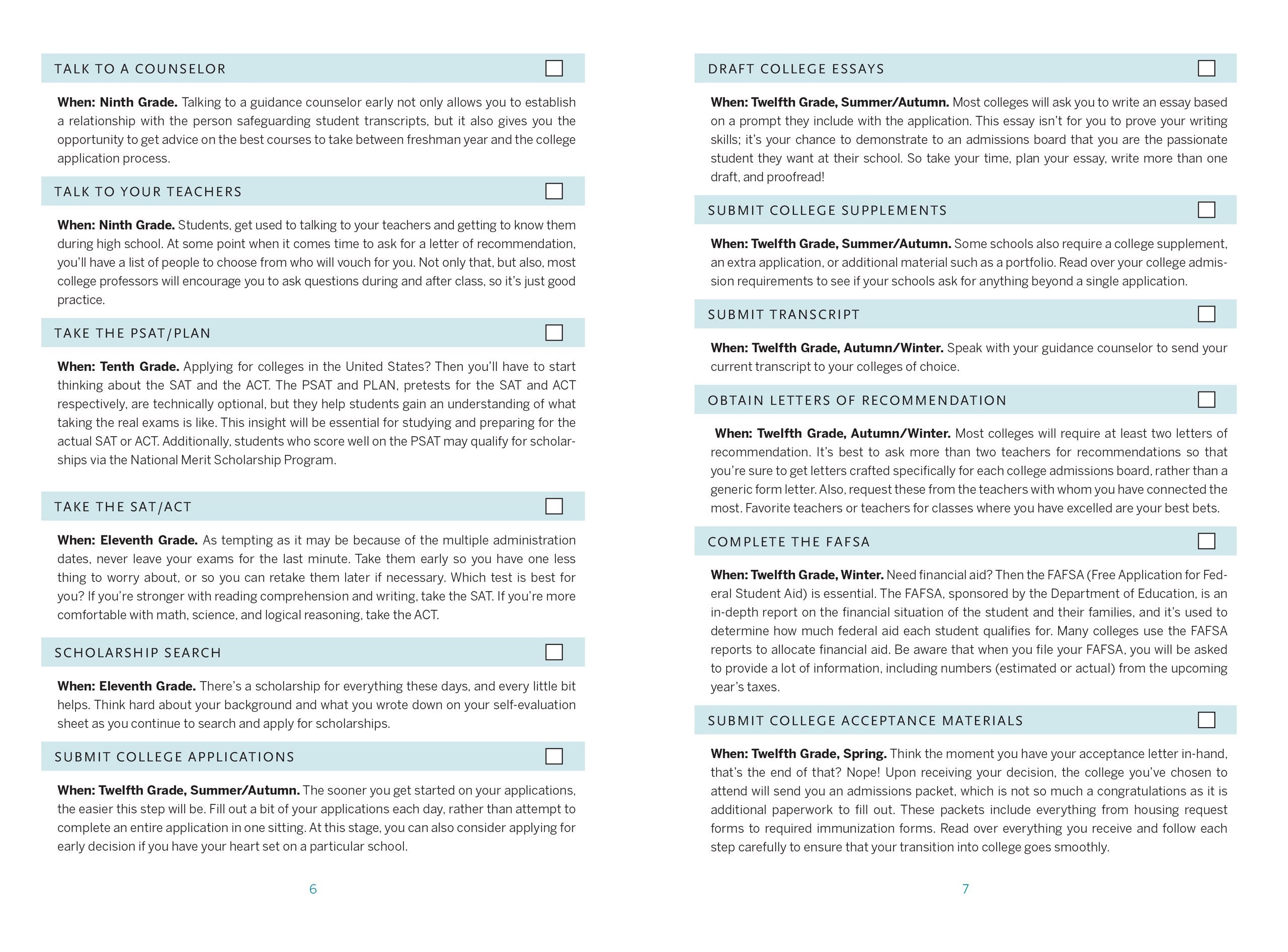 The College Search Organizer,Used
