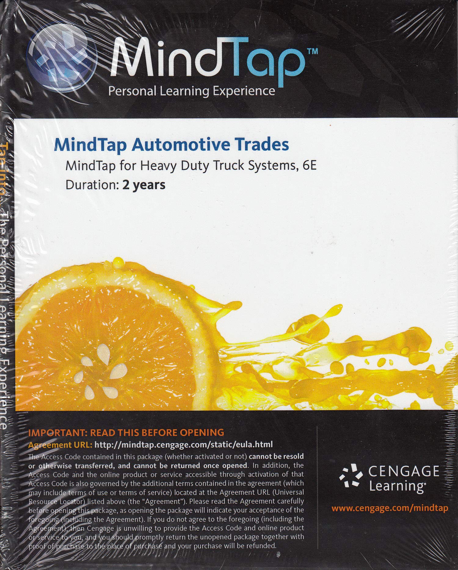 MindTap Diesel Technology, 4 terms (24 months) Printed Access Card for Bennett's Heavy Duty Truck Systems, 6th,Used