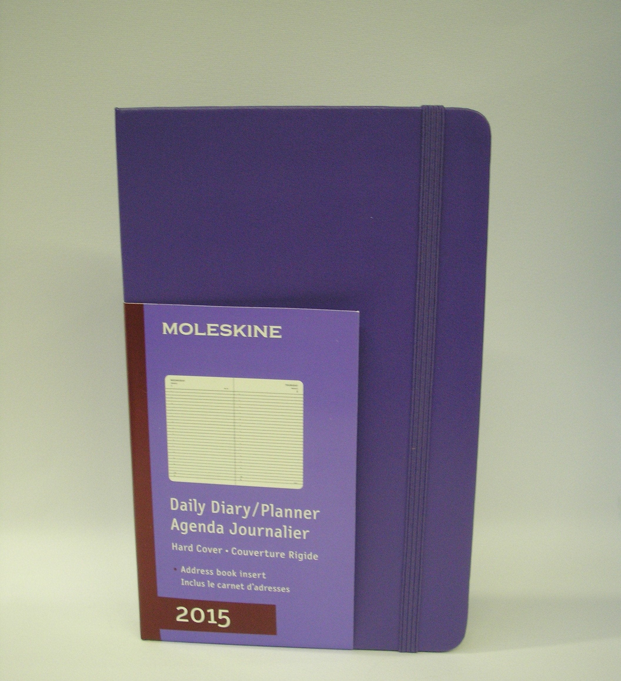 Moleskine 2015 Daily Planner, 12 Month, Large, Brilliant Violet, Hard Cover (5 X 8.25)