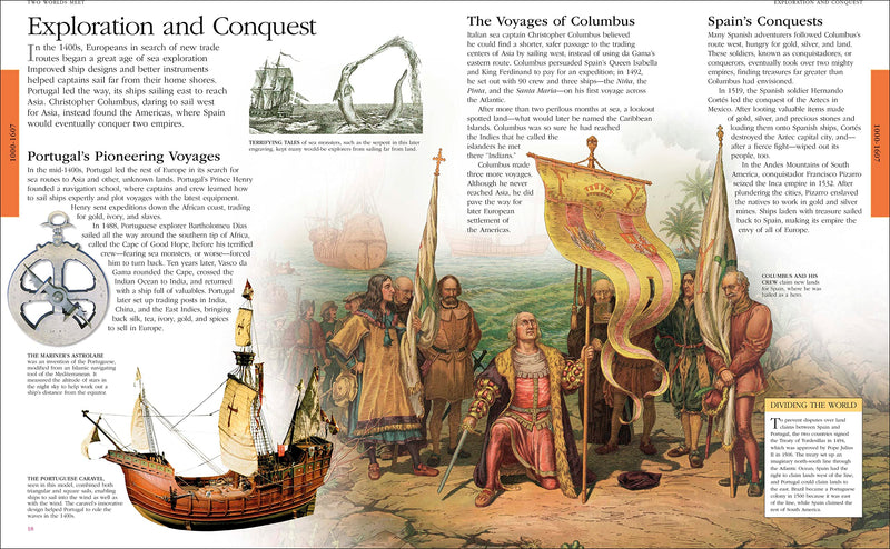 American History: A Visual Encyclopedia (Dk Children'S Visual Encyclopedias)