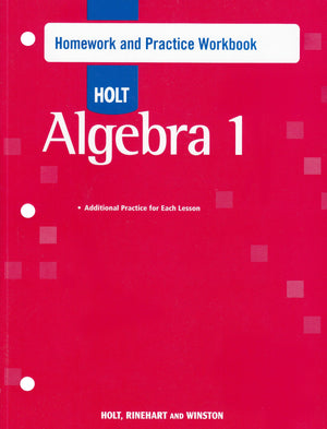Algebra 1: Homework And Practice Workbook,New