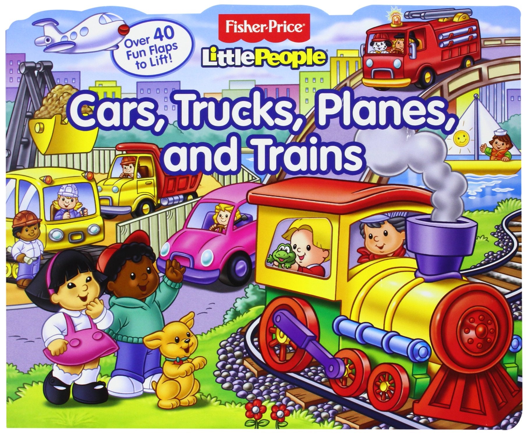 FisherPrice Little People LifttheFlap Cars, Trucks, Planes and Trains,Used