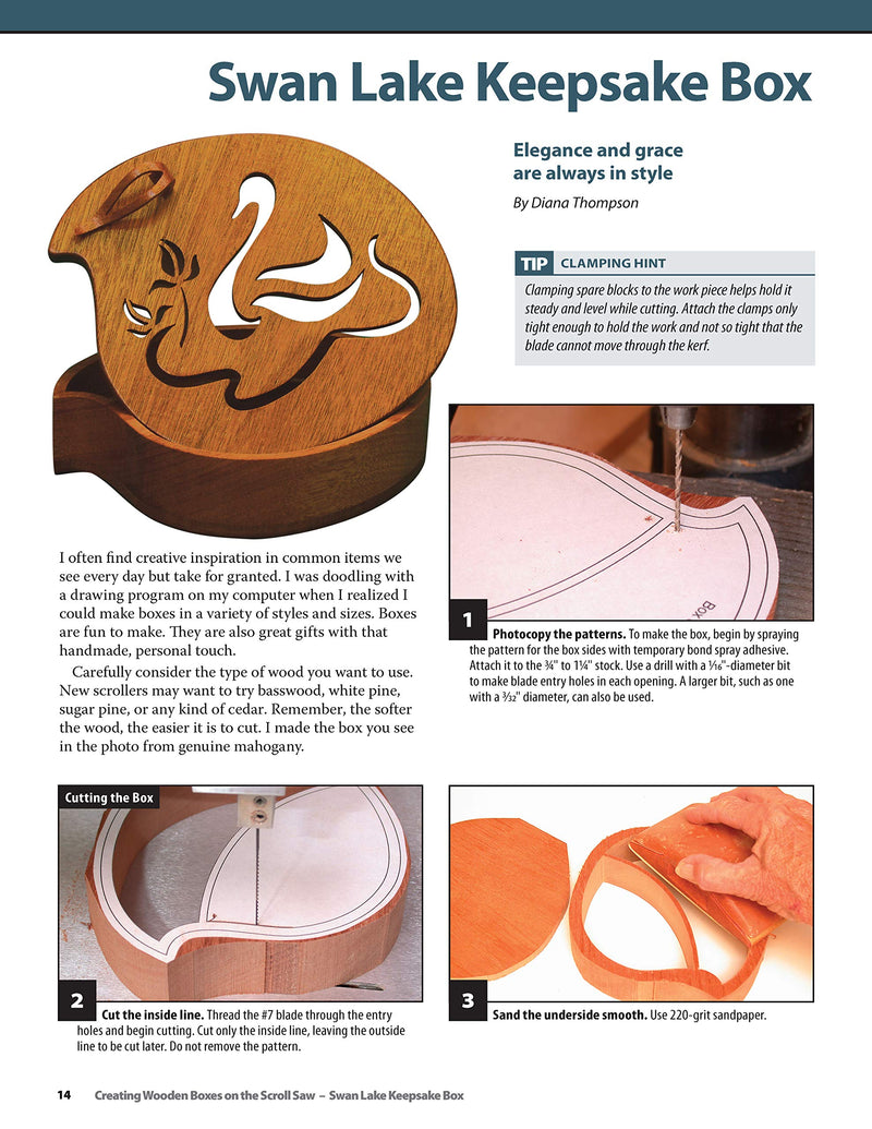 Creating Wooden Boxes on the Scroll Saw: Patterns and Instructions for Jewelry, Music, and Other Keepsake Boxes (Fox Chapel Publ,Used