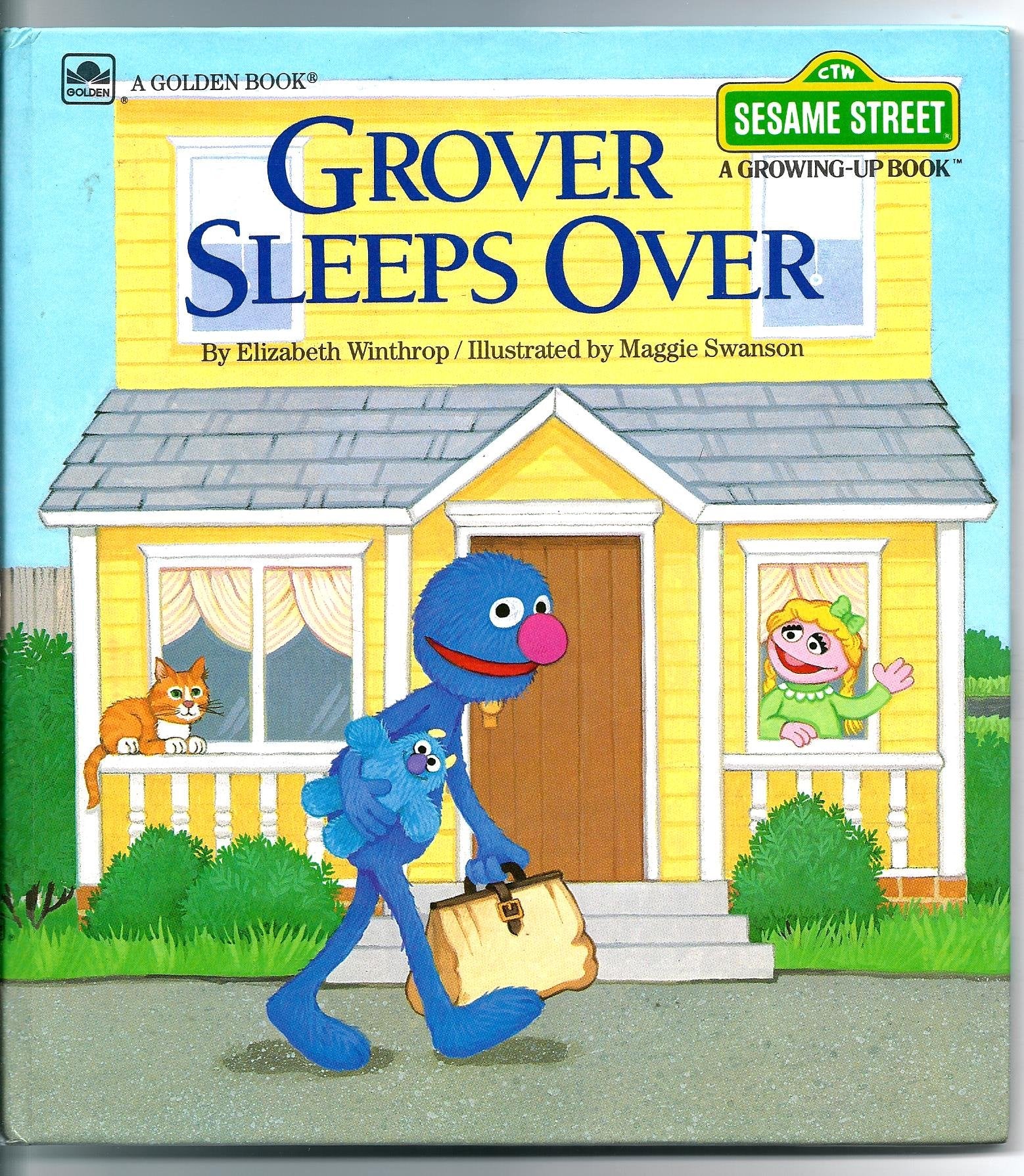 Grover Sleeps Over (Sesame Street, A Growing Up Book) (A Golden Book) (Featuring Jim Hensons Sesame Street Muppets),New