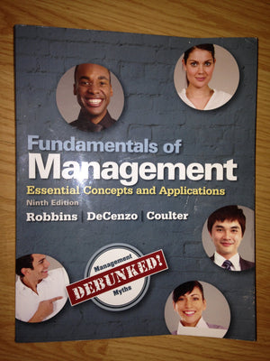 Fundamentals Of Management: Essential Concepts And Applications (9Th Edition)-used