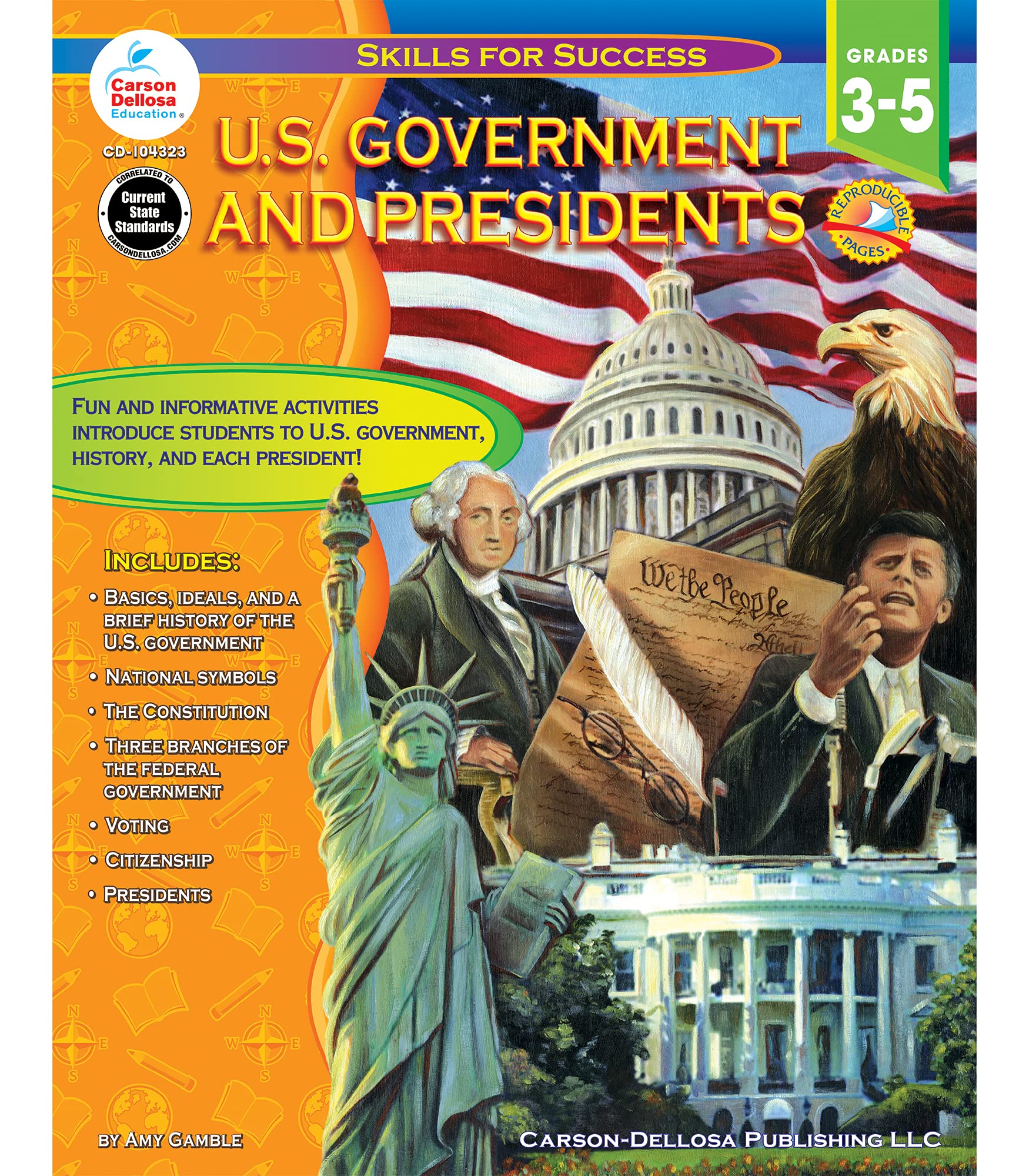 U.S. Government and Presidents, Grades 3  5 (Skills for Success),Used