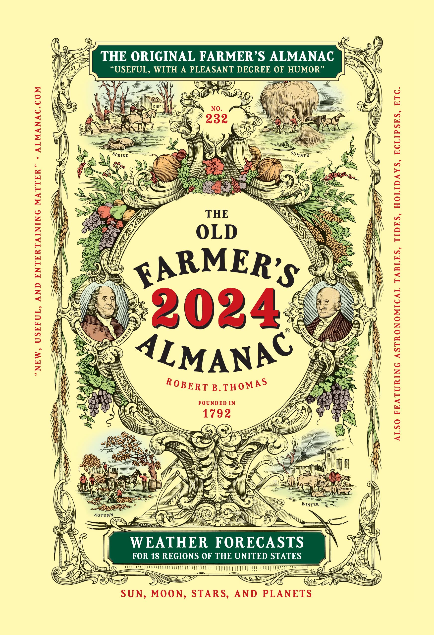 The 2024 Old Farmers Almanac Trade Edition (Old Farmer'S Almanac, 232)