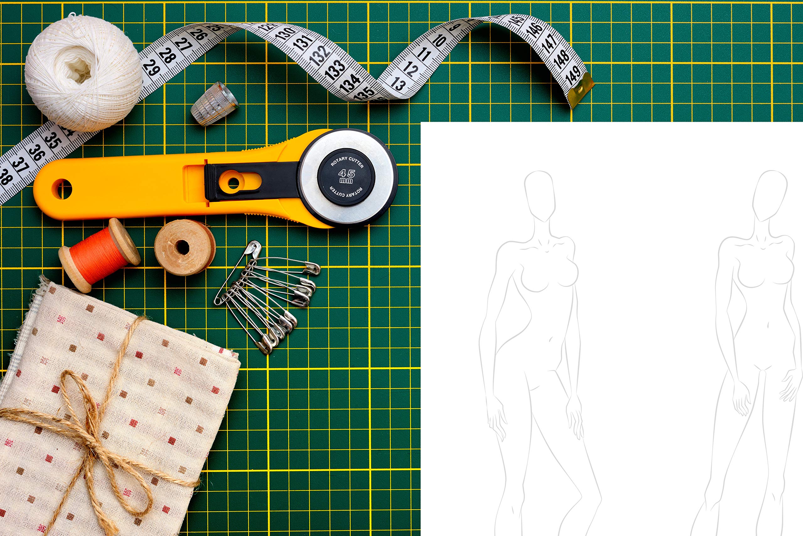 Fashion Sketchbook with Figure Template: Easily Sketch your Fashion Design with Large Figure Template,New