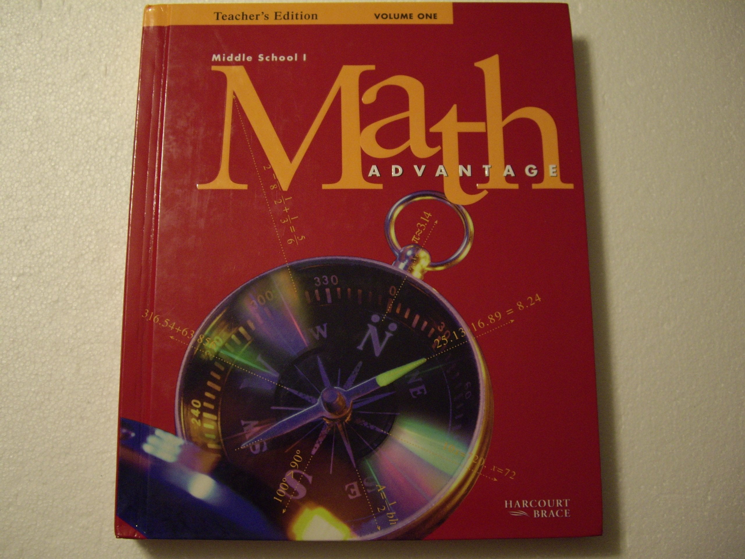 Math Advantage: Middle School 1 Grade 6 Teacher's Edition Vol 1,Used
