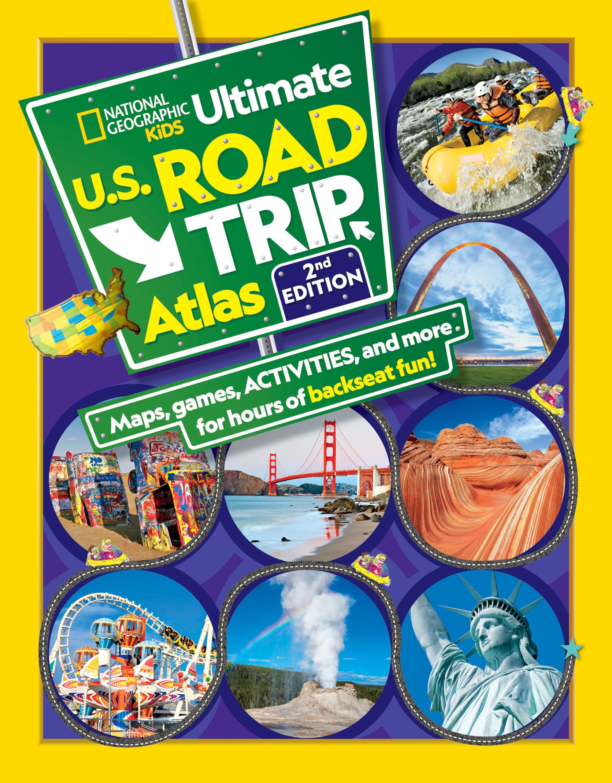 National Geographic Kids Ultimate U.S. Road Trip Atlas, 2nd Edition,Used