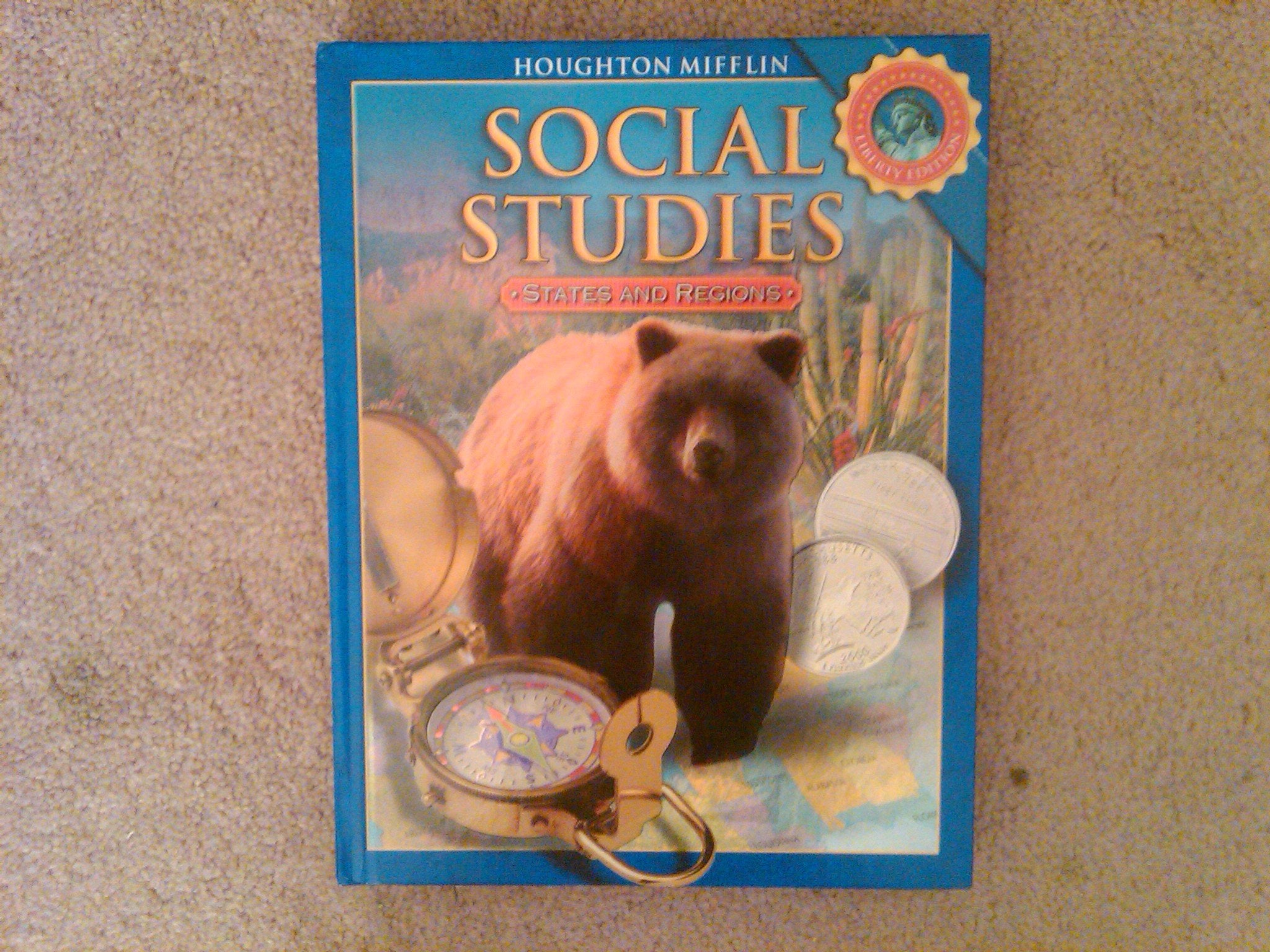 Houghton Mifflin Social Studies: Student Edition Level 4 States and Regions 2008,New