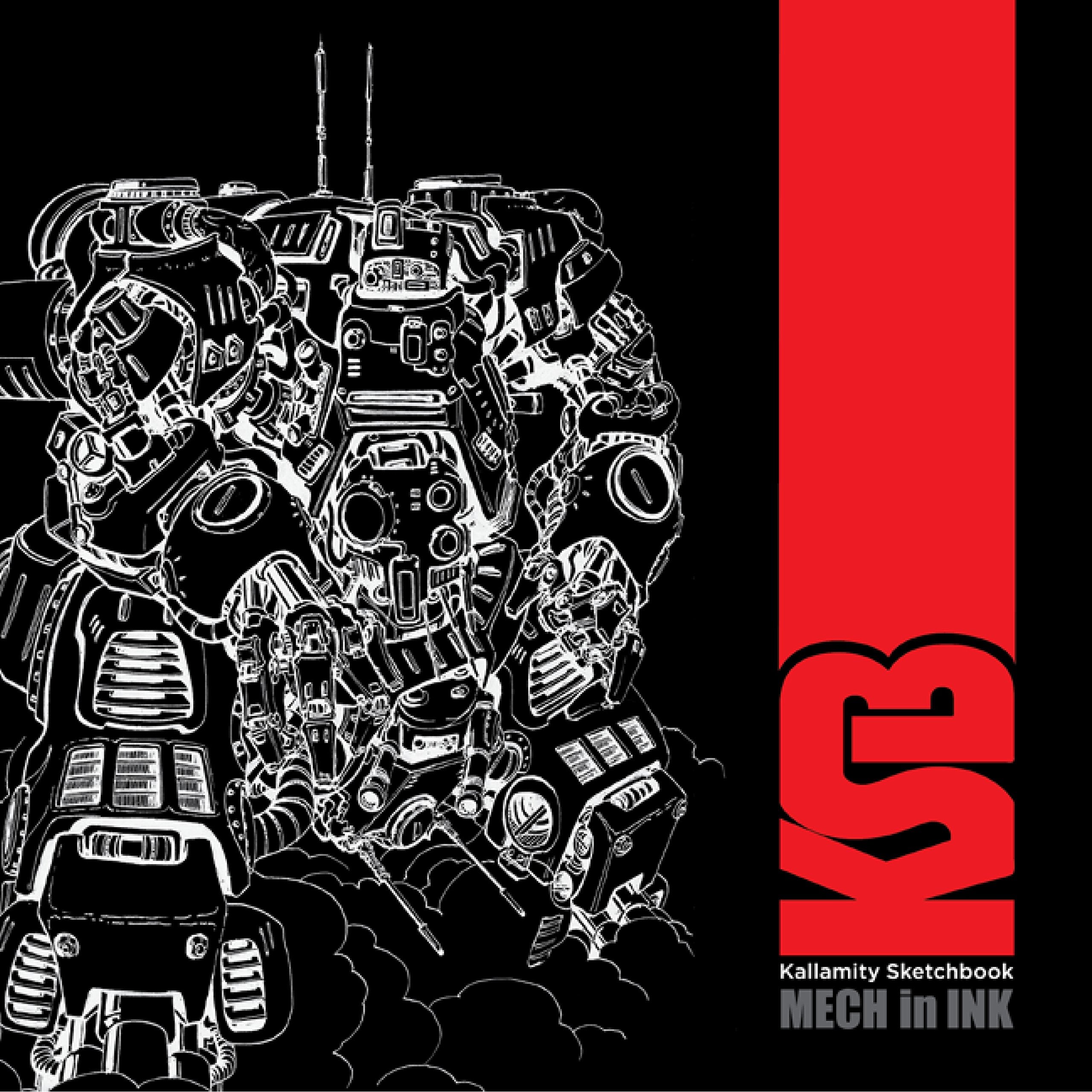 Kallamity Sketchbook: Mech in Ink,Used