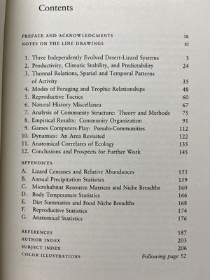 Ecology And Natural History Of Desert Lizards: Analyses Of The Ecological Niche And Community Structure (Princeton Legacy Librar,Used