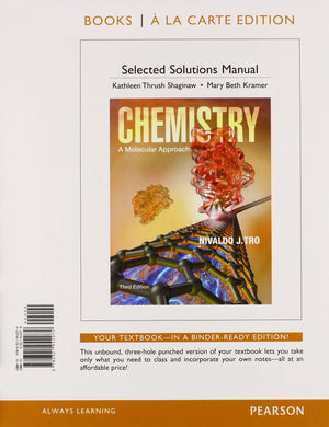 Student Solutions Manual for Chemistry: A Molecular Approach, Books a la Carte Edition,Used