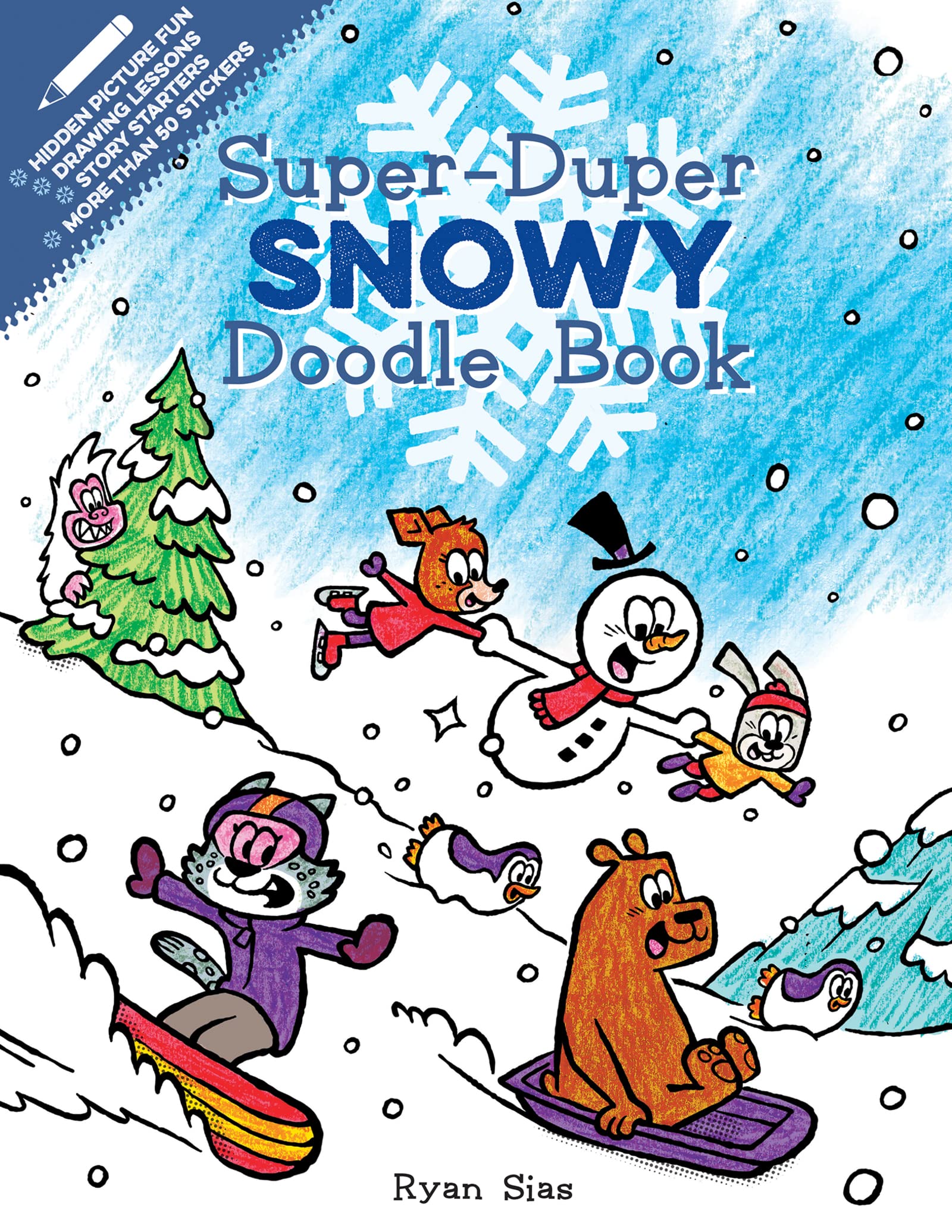 SuperDuper Snowy Doodle Book: A Winter and Holiday Book for Kids (SuperDuper Doodle Books),Used