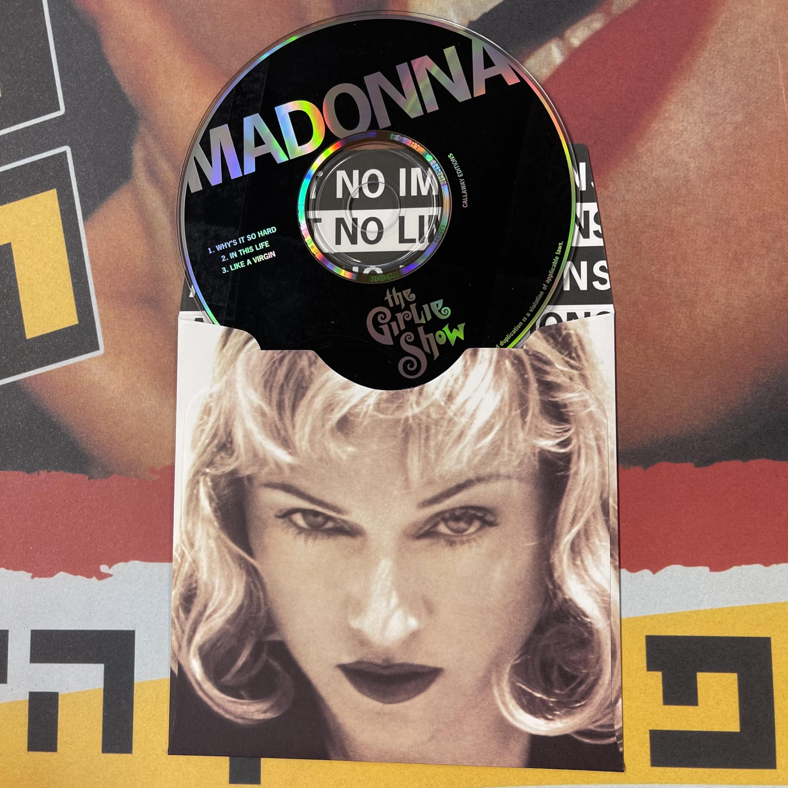 Madonna: The Girlie Show/Book and Cd,Used