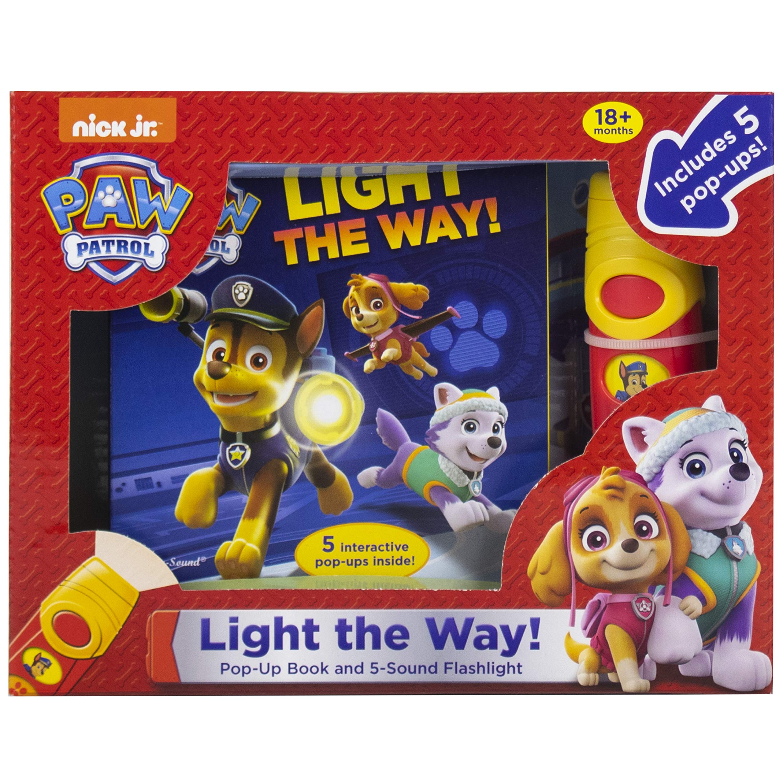 Nickelodeon PAW Patrol  Light the Way! A Little Flashlight Adventure Sound Book  PI Kids,New