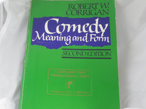 Comedy Meaning And Form,Used