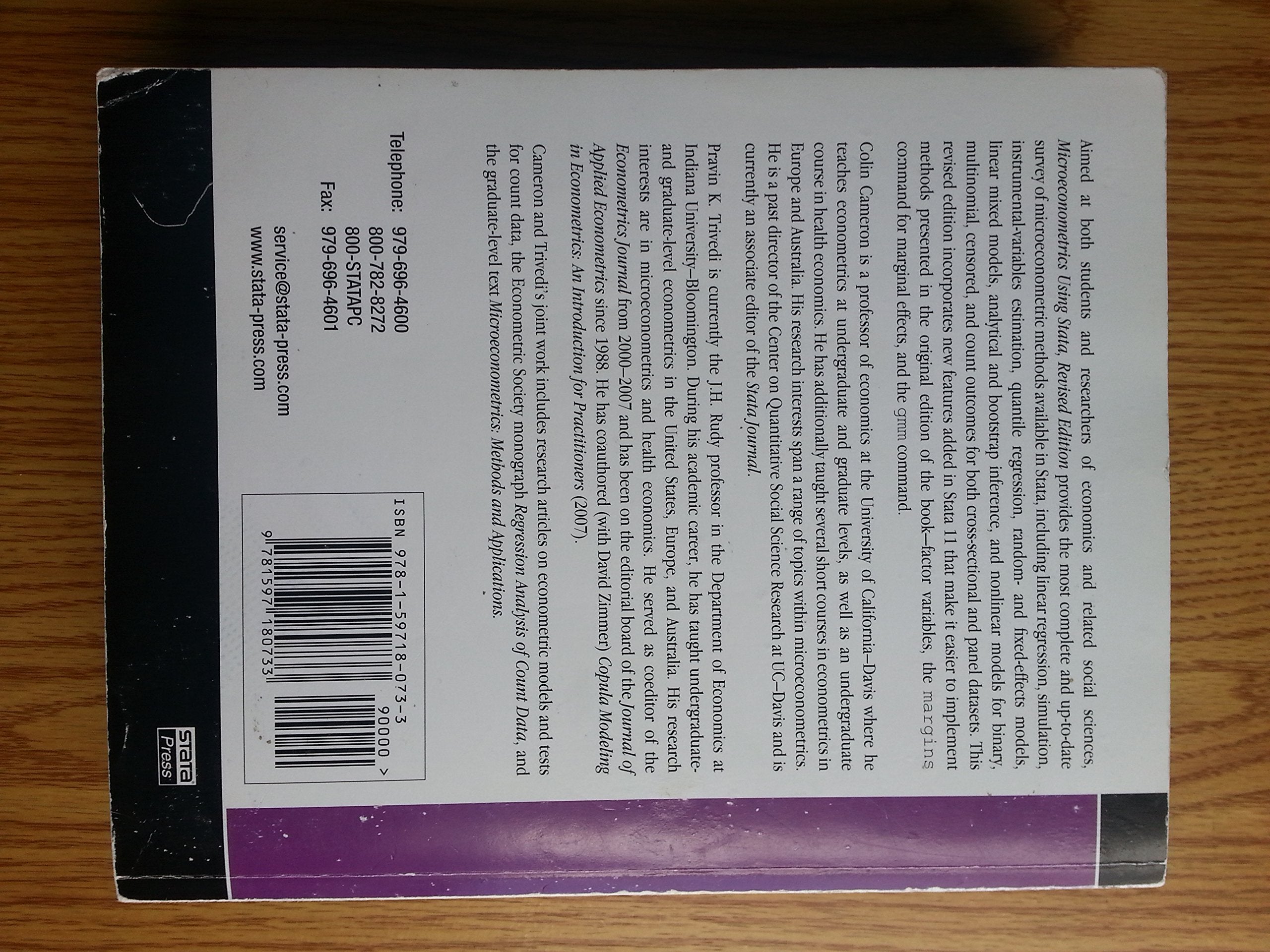 Microeconometrics Using Stata: Revised Edition,New