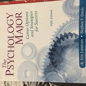 Psychology Major, The: Career Options and Strategies for Success,Used