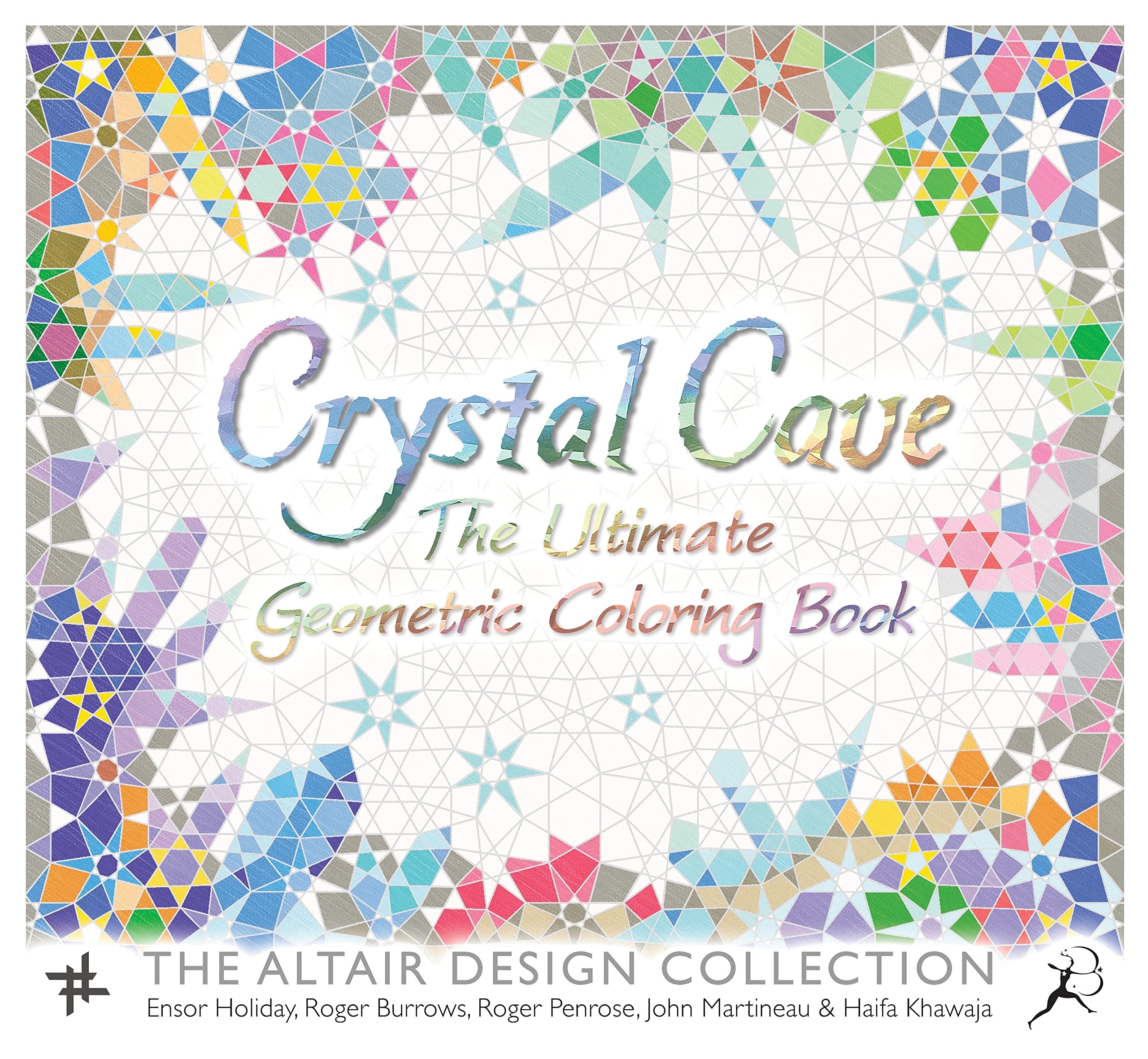 Crystal Cave: The Ultimate Geometric Coloring Book (Wooden Books)