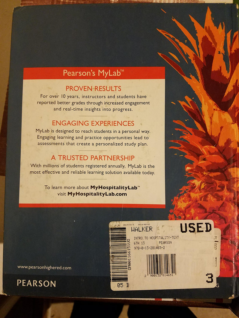 Introduction to Hospitality (6th Edition),Used