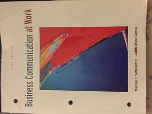 Business Communication at Work,Used