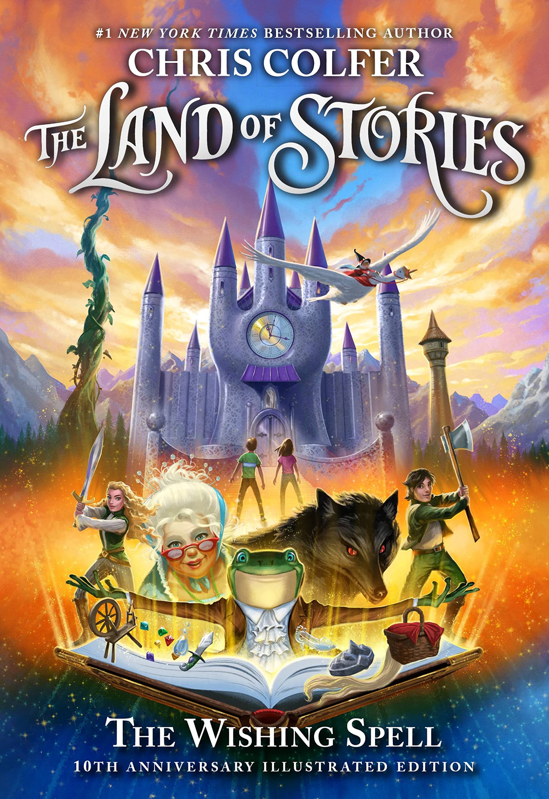 The Land Of Stories: The Wishing Spell: 10Th Anniversary Illustrated Edition,New