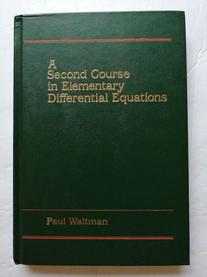 A Second Course in Elementary Differential Equations,Used