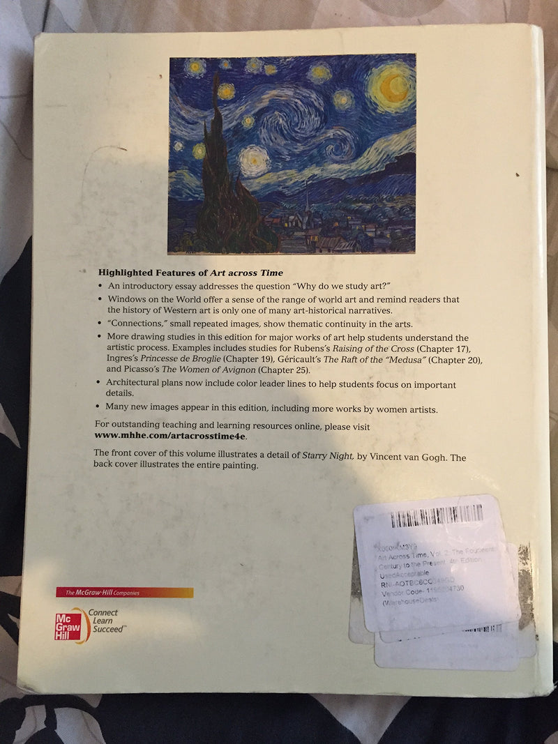Art Across Time, Vol. 2: The Fourteenth Century To The Present, 4Th Edition,Used