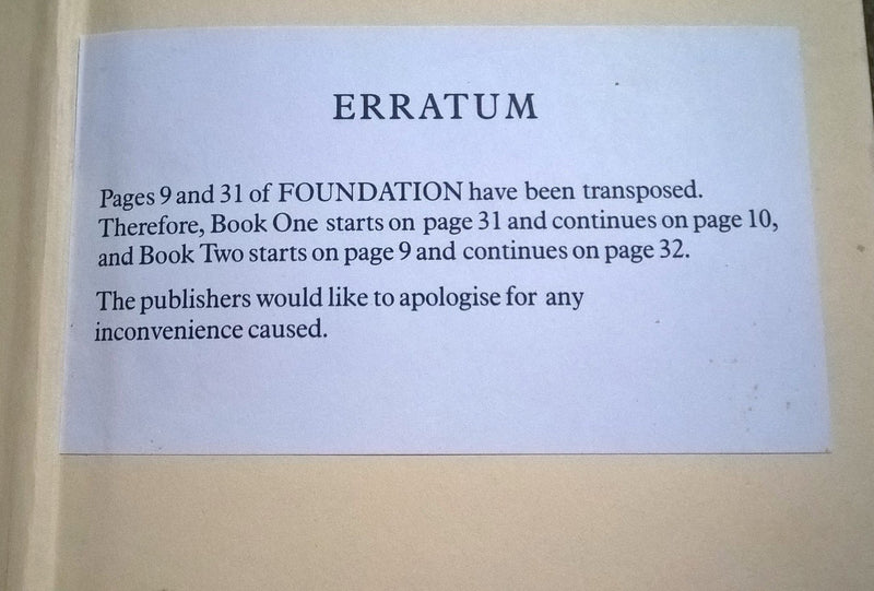 The Foundation Trilogy (Foundation, Foundation and Empire, Second Foundation), The Stars, Like Dust; The Naked Sun; I, Robot,New