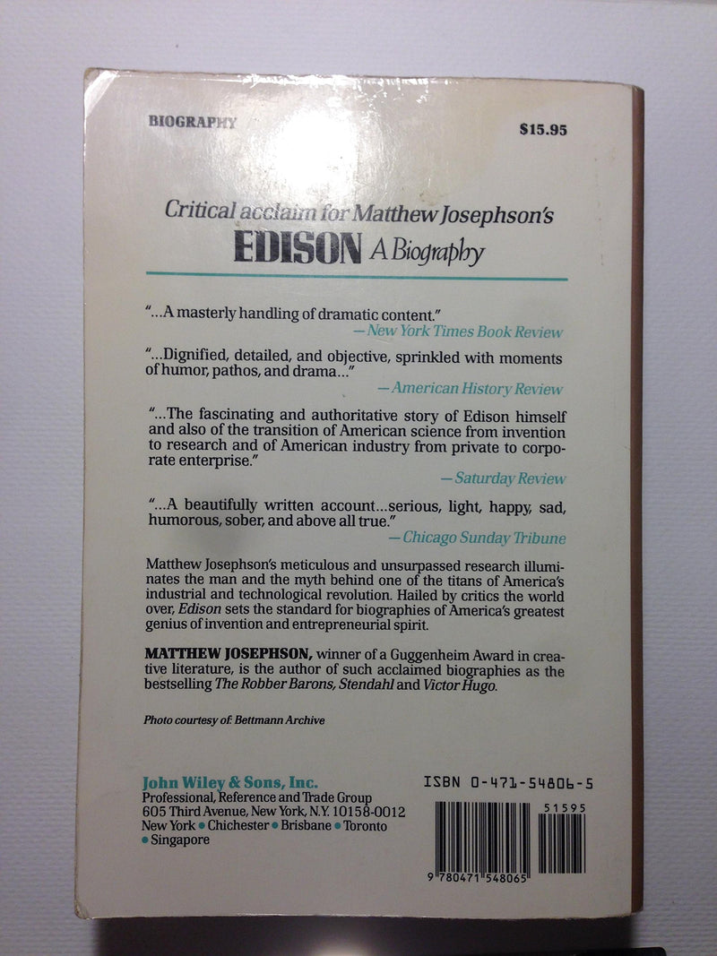 Edison: A Biography,Used