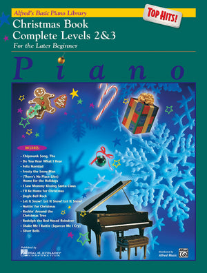 Alfred'S Basic Piano Library Top Hits! Christmas Complete, Bk 2 & 3: For The Later Beginner (Alfred'S Basic Piano Library, Bk 2