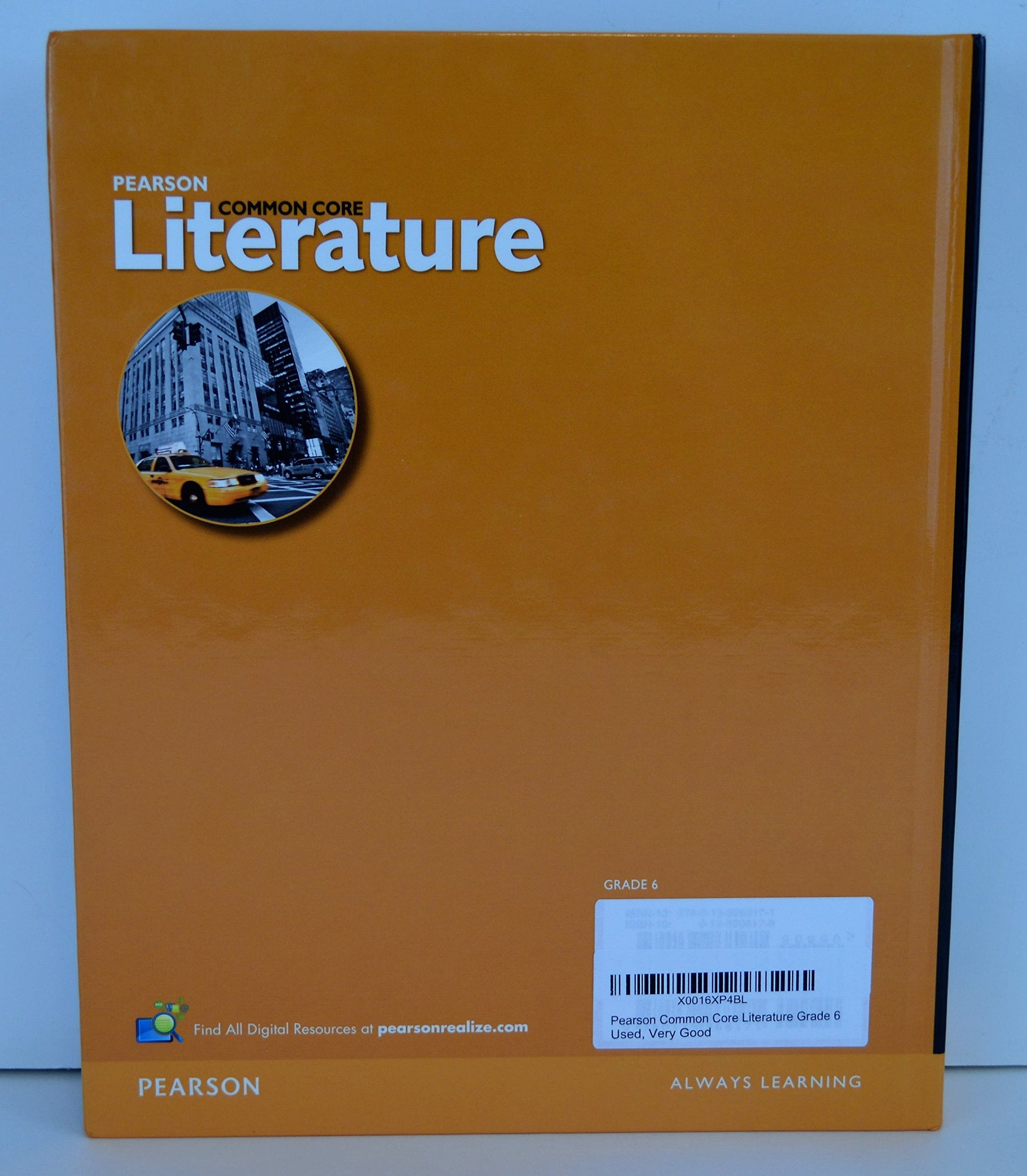 Pearson Common Core Literature Grade 6,Used