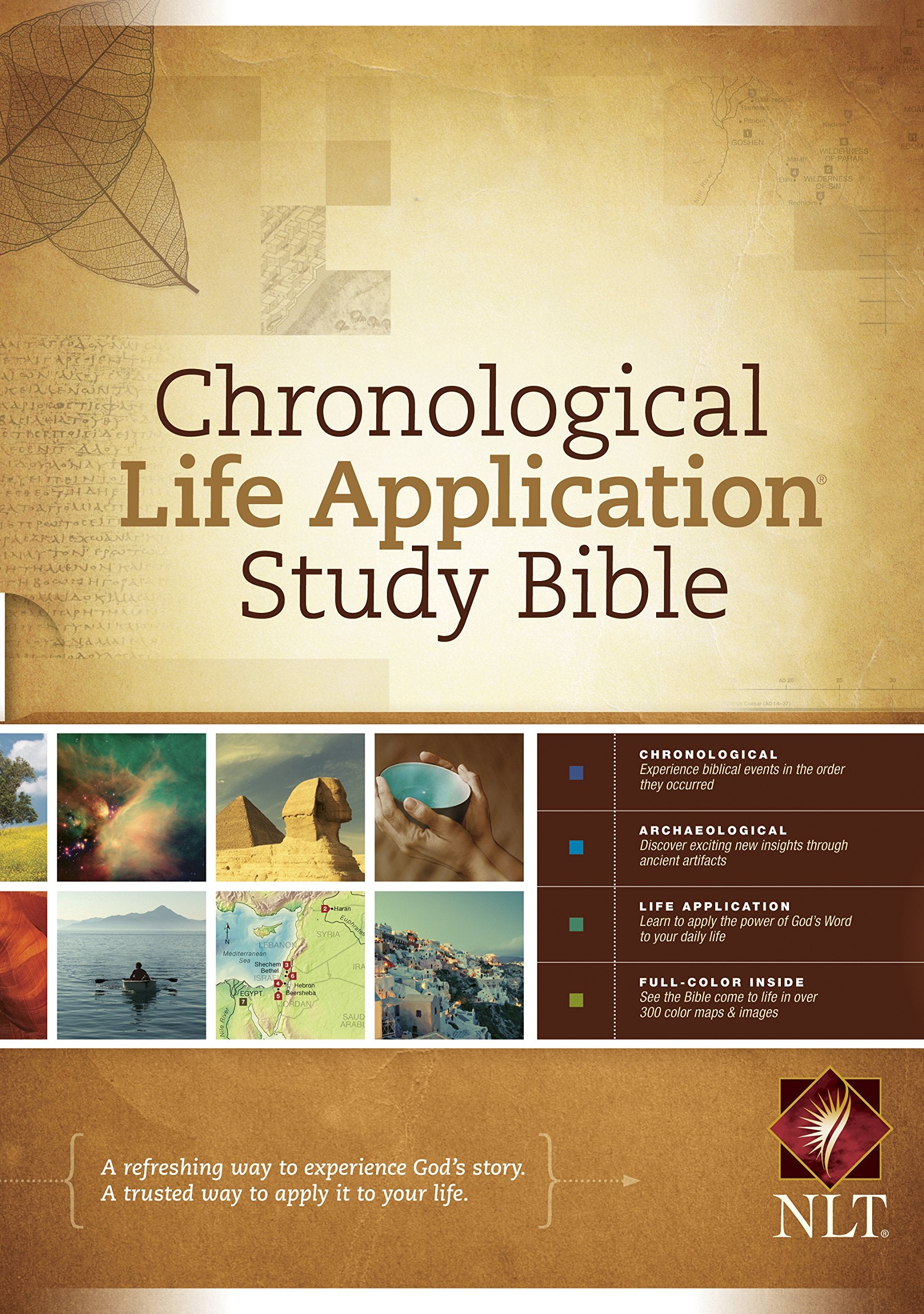 NLT Chronological Life Application Study Bible (Hardcover),Used