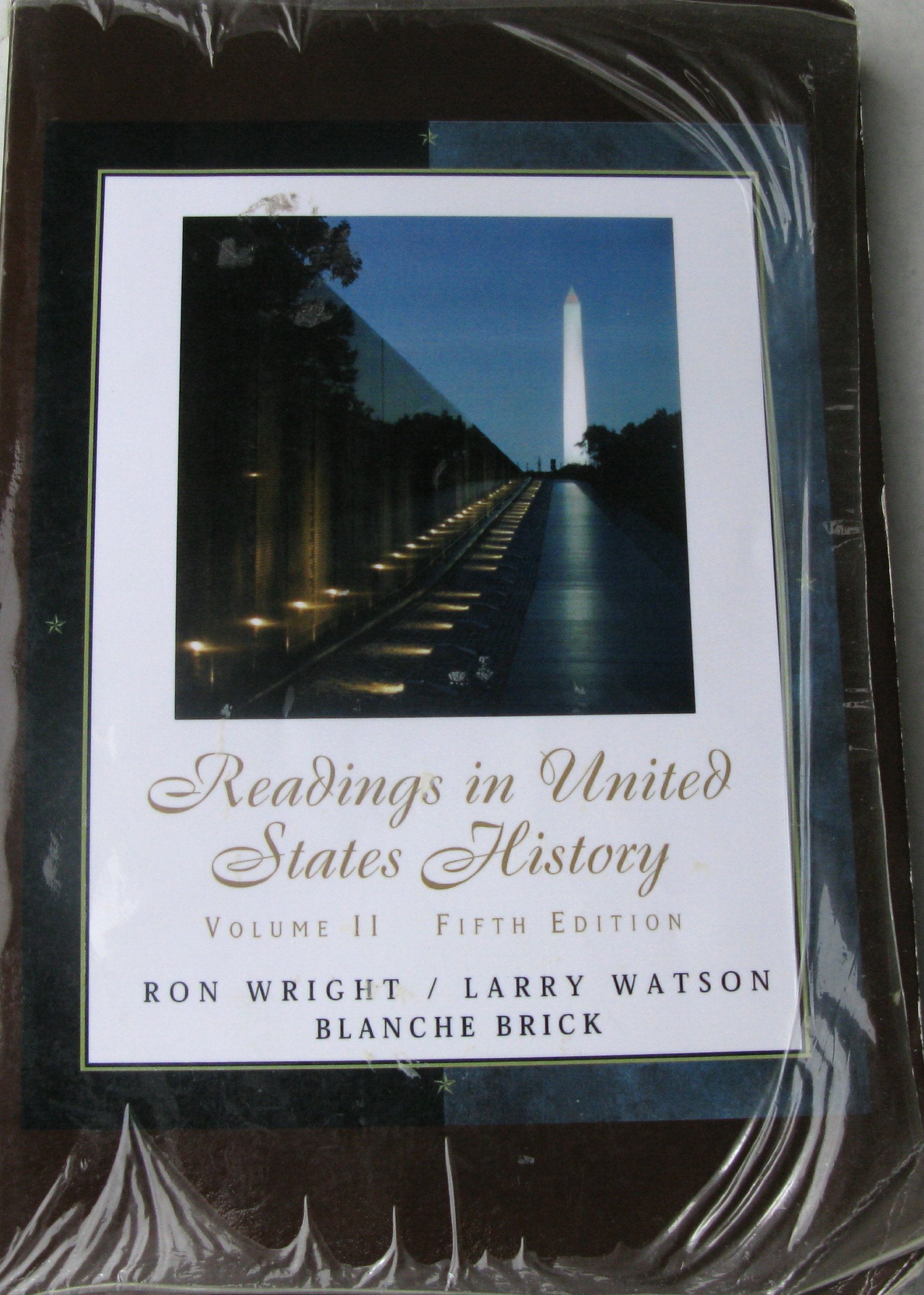 Readings in United States History Volume II Custom (Volume 2),Used