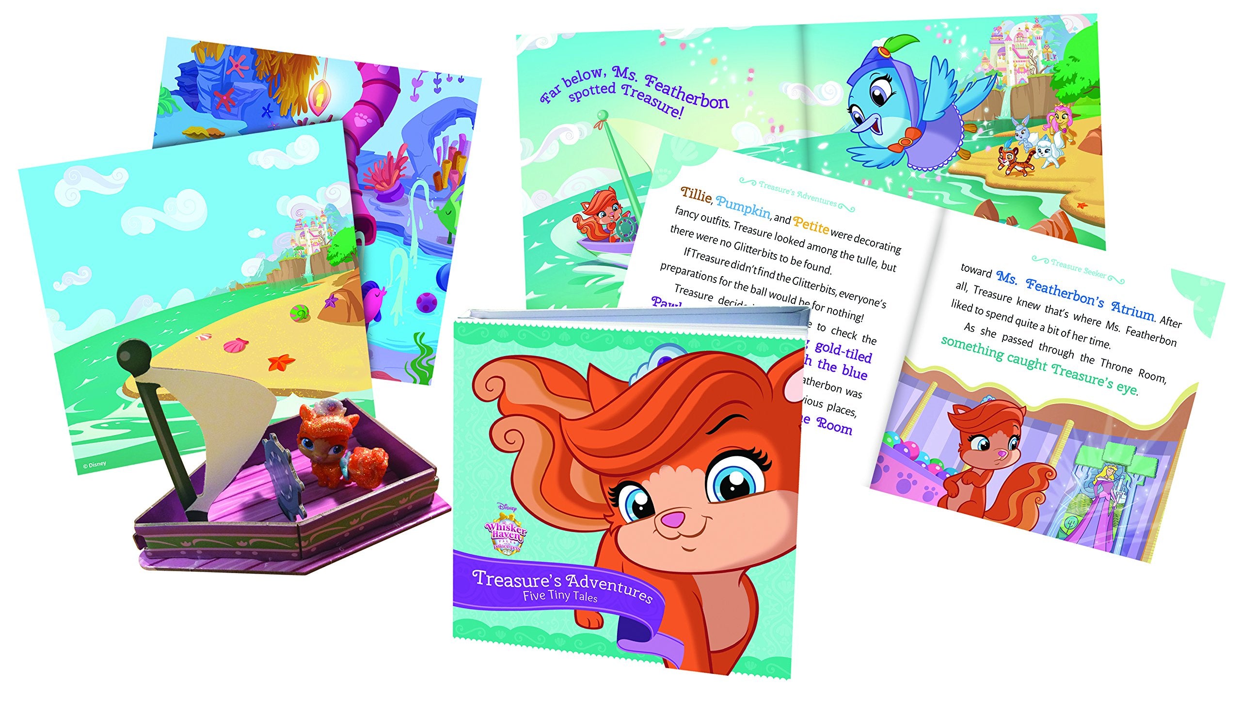 Whisker Haven Tales with the Palace Pets: Treasure's Adventures (Storybook Plus Collectible Toy),New