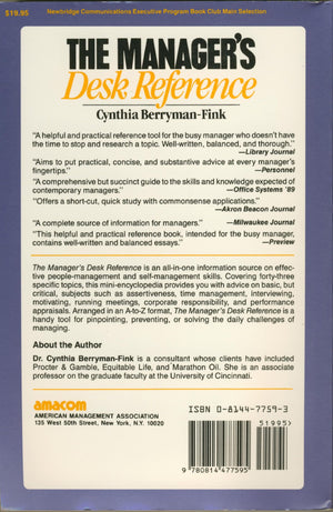 The Manager's Desk Reference,Used