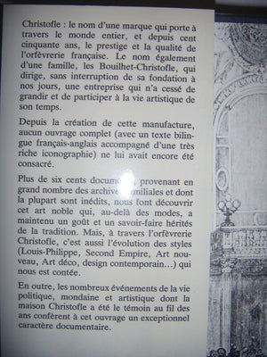 150 Ans d'Orfvrerie: Christofle, Silversmith since 1830,Used