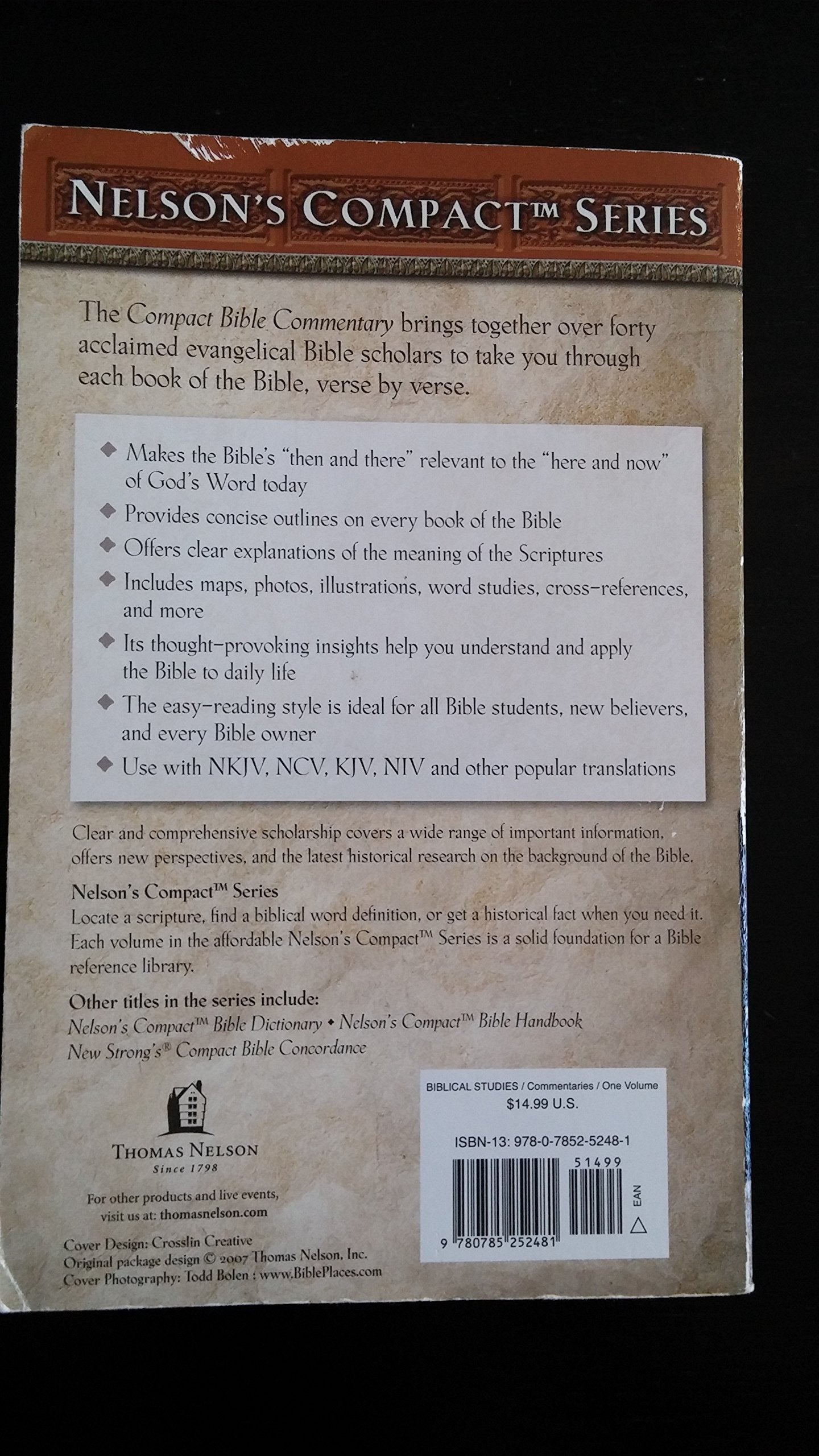 Nelson's Compact Series: Compact Bible Commentary,Used